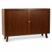 Amish Tambour Mid Century Style Storage Cabinet