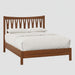 Amish Wishbone Herringbone Slatted Mid Century Style Bed