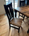 Amish Reclaimed Barnwood Natural with Ebony Black Stain Front Facing