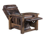 Amish Tiverton Reclaimed Barnwood Recliner  - Genuine Reclaimed Barnwood - Quality Fabrications - No Background - Position 2