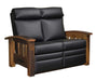 Amish Tiverton Reclaimed Barnwood Recliner Love Seat - Genuine Reclaimed Barnwood - Quality Fabrications - No Background