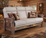 Amish Tiverton Reclaimed Barnwood Sofa - Genuine Reclaimed Barnwood - Quality Fabrications - Commercial Photo