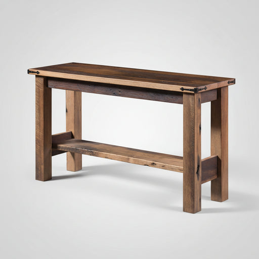 Amish Tiverton Reclaimed Barnwood Sofa Table Rustic Barnwood Farmhouse Sofa Table