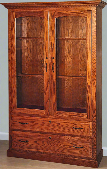 Amish Hunter Traditional 21-Gun Cabinet (Multiple Sizes) 12 Gun | 45.5" Width Gun Cabinets Corner Style Mission