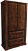 Amish Traditional Armoire in s-14 Stain on Cherry Wood