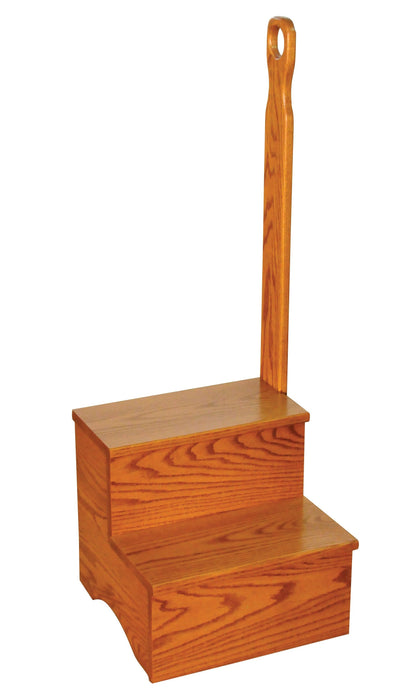 Amish Traditional Bed Step With Handle Step Stools Traditional