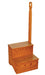 Amish Traditional Bed Step With Handle Step Stools Traditional