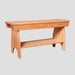 Amish Traditional Bench With Shelf - Multiple Sizes Benches No Back Traditional