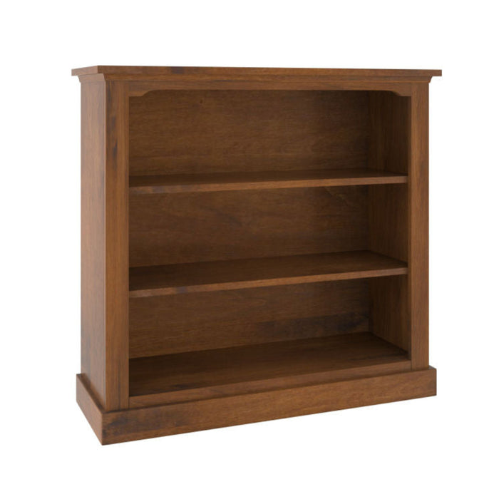 Amish Traditional Bookcase 36" Width x 36" Height Solid Wood Adjustable Shelves Front Facing