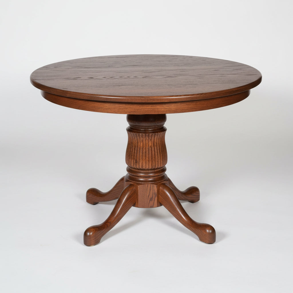 Amish Tulip Single Pedestal Table Single Pedestal Tables Traditional