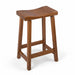 Amish Urban Wave Bar Stool Quarter Sawn White Oak 113 Michaels Front Facing