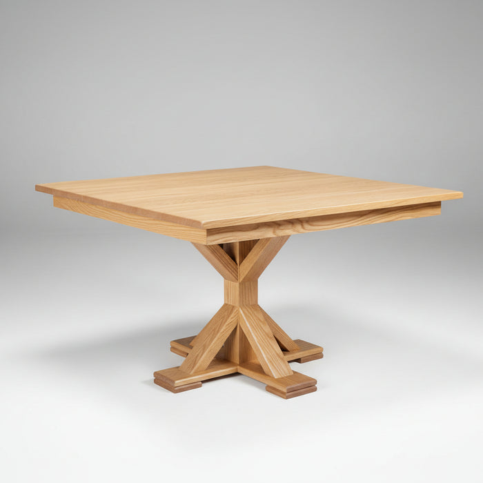 Amish Urbana Square Single Pedestal Table