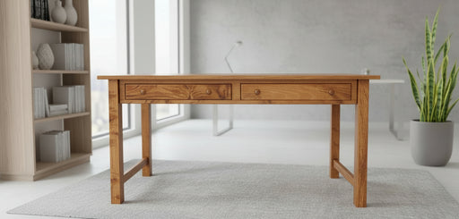 Amish Urbana Writing Desk
Standard Hardware on Drawer: Round Wood Knobs
Eased Edges
Full Extension Drawer Slides
Dovetailed Drawer Boxes