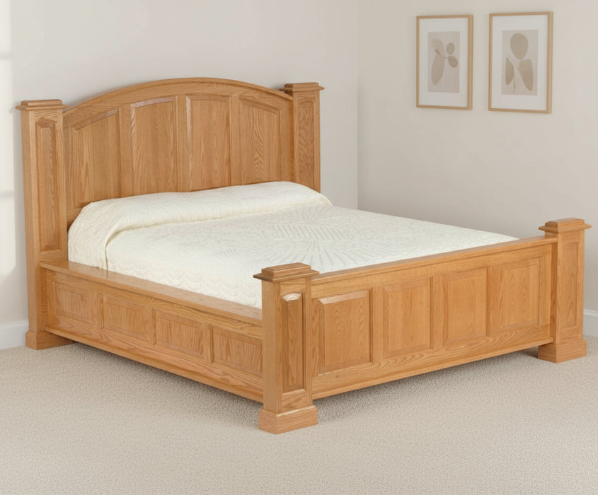 Amish Viceroy bed On Oak with MX Stain Traditional Style