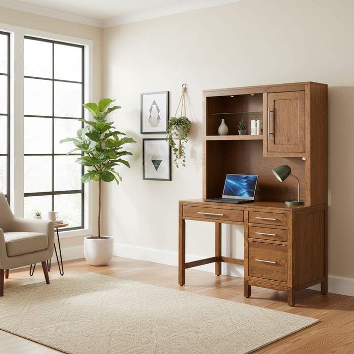 Full Extension Soft Close Slides
Dovetailed Drawers
Soft Close Hinges
Lighted Top w/ Adjustable Shelves
