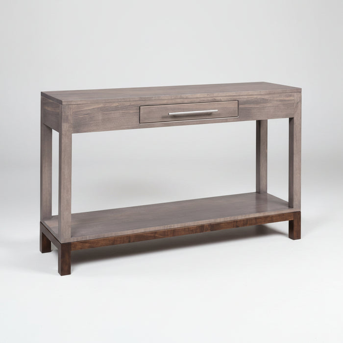 Amish Vienna Sofa Table Modern Contemporary 2-Toned Maple