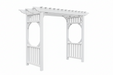 Levi Leisure Vinyl Arbor with Swing Amish Poly Arbor with Swing Front Facing