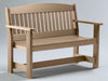 Levi Leisure Garden 4 Foot Bench Single Seat Amish Poly 4 Foot Garden Bench Front Facing