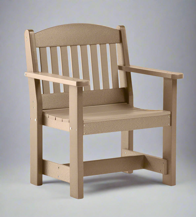 Levi Leisure Garden Bench Single Seat Amish Poly Garden Bench Front Facing