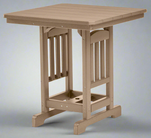 Levi Leisure 33" Square Counter Table Amish Poly 33" Square Table Front Facing