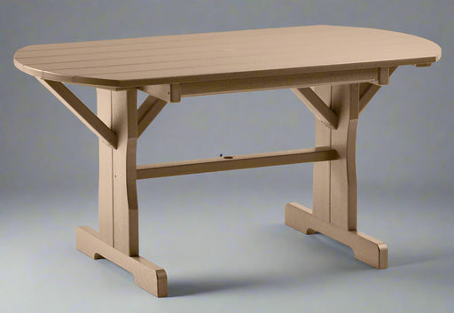 Levi Leisure 33" x 60" Oval Table Amish Poly 33" x 60" Oval  Picnic Table Front Facing