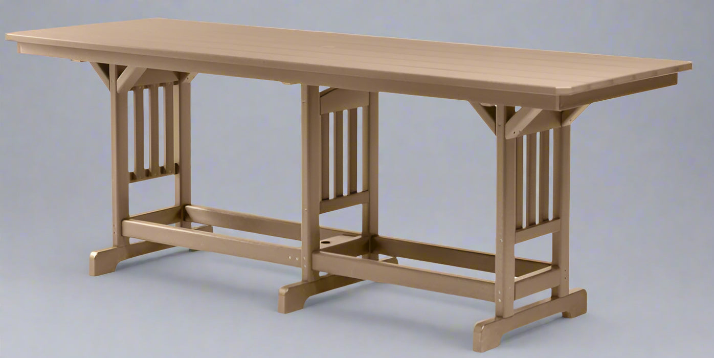 Levi Leisure 33" x 96" Counter Table Amish Poly 33" x 96" Counter Table Front Facing