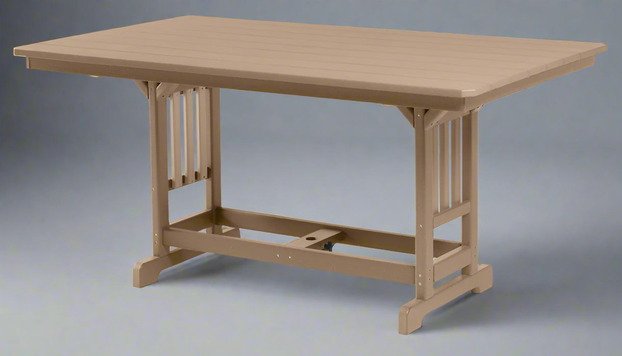 Levi Leisure 44" x 72" Counter Table Amish Poly 44" x 72" Counter Table Front Facing