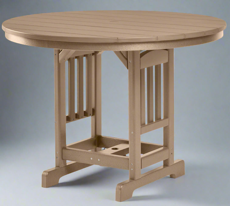 Levi Leisure 48" Round Counter Table Amish Poly 48" Counter Table Front Facing