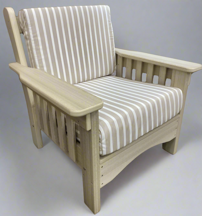 Levi Leisure Mission Upholstered Chair Amish Poly Mission Upholstered Chair Front Facing