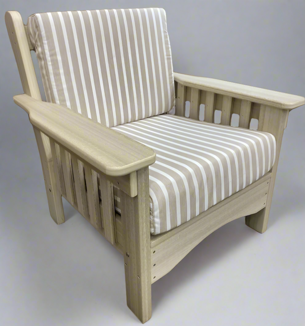 Levi Leisure Mission Upholstered Chair Amish Poly Mission Upholstered Chair Front Facing