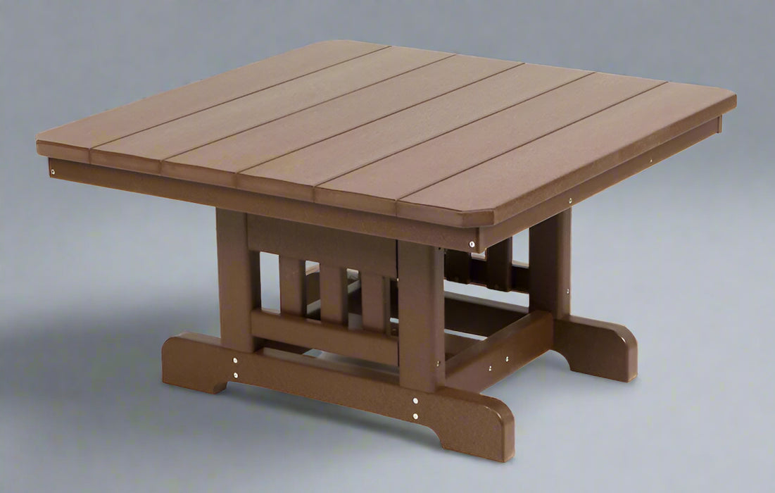 Levi Leisure Poly Mission Coffee Table Amish Poly Mission Coffee Table Front Facing