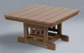 Levi Leisure Poly Mission Coffee Table Amish Poly Mission Coffee Table Front Facing