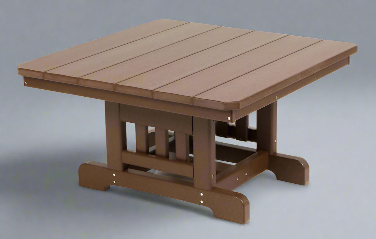 Levi Leisure Poly Mission Coffee Table Amish Poly Mission Coffee Table Front Facing