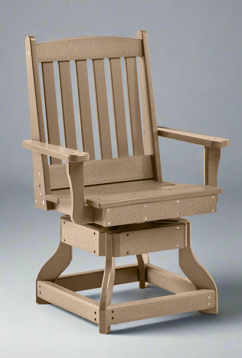 Levi Leisure Mission Swivel Chair Amish Poly Mission Swivel Chair Front Facing