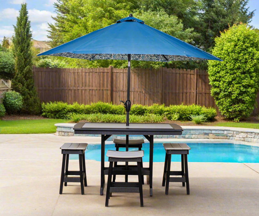 Amish WLP 33" x 58" Rectangle Poly Dining Table - Walnut Lane Poly - Amish Made Rectangle Poly Dining Table