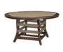 Amish WLP 60 Round Poly Border Table - Walnut Lane Poly - Amish Made 60" Round Poly Table