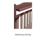 Amish WLP Oudoor Hallseat With Storage - Walnut Lane Poly - Amish Outdoor Hallseat With Hooks and Storage 3