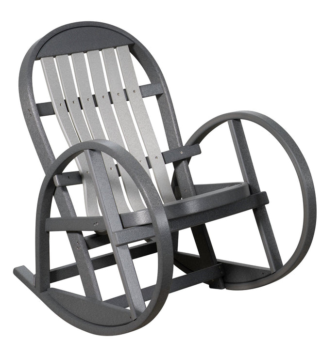 Amish Wagon Wheel Polybent Rocking Chair