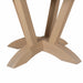Amish Waldo Single Pedestal Table - Modern Amish Pedestal Table - Brown Maple OCS-138 Latte - Close Up Base Photo