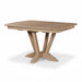 Amish Waldo Single Pedestal Table - Modern Amish Pedestal Table - Brown Maple OCS-138 Latte