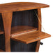 Whiskey Barrel Bar Liquor Cabinet Inside Amish Made Front Facing