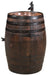 Whiskey Barrel Vanity with Copper Sink and Faucet Amish Made Front Facing