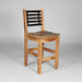 Whiskey Barrel Chair Amish Made Burnt Hickory Wood Front Facing