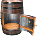 Whiskey Barrel Hutch Base with Storage Amish Made Front Facing