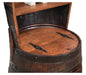 Amish Whiskey Barrel Hutch Close Up