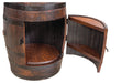 Whiskey Barrel Lazy Susan Base Amish Made Front Facing