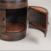 Whiskey Barrel Lazy Susan Base Amish Made Front Facing