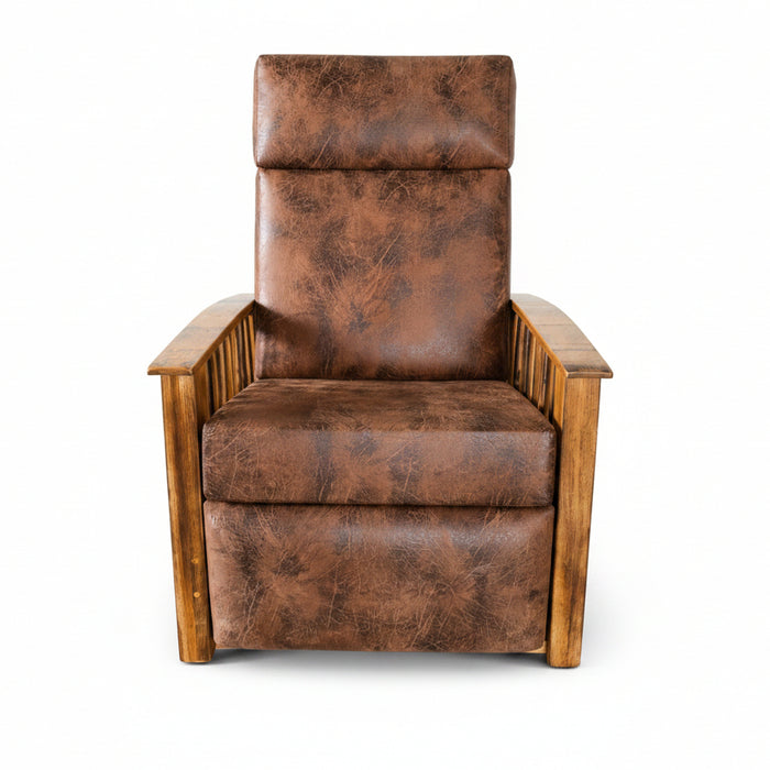 Amish Whiskey Barrel Push Back Recliner Rustic Barrel Designs Badass Reclainers