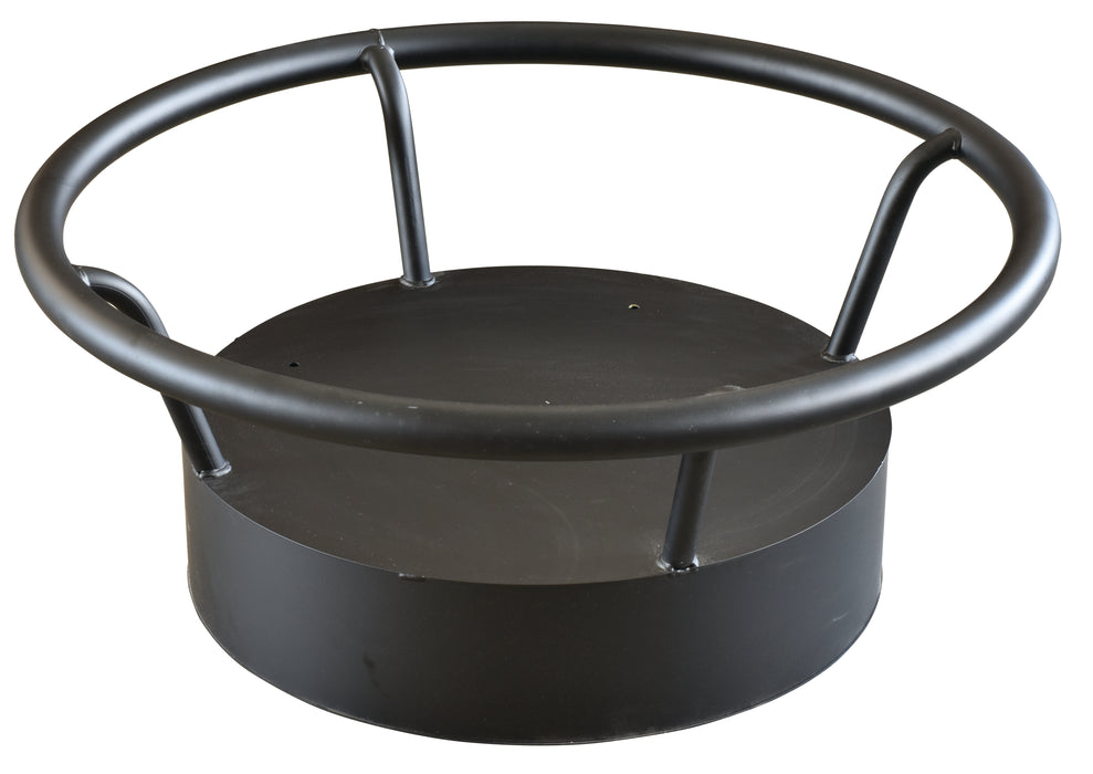 Whiskey Barrel Raised Foot Rest Front Facing