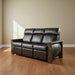 Amish Whiskey Barrel Recliner Sofa Top Grain Leather Solid Oak